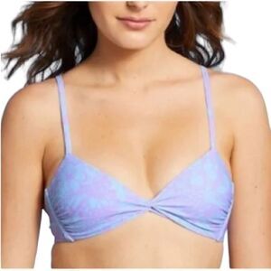 Xhilaration Blue And Purple Swim Top, Size S, NWT